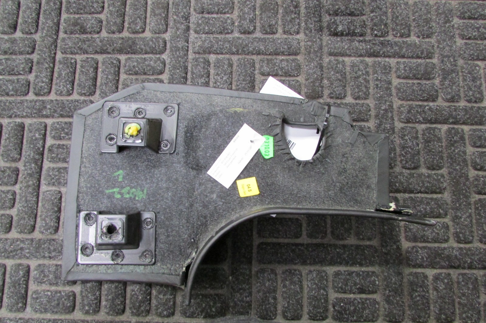 Lamborghini Gallardo, LH, Left Front Sill Cover, Black Leather, Used 401854887
