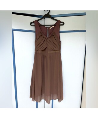 ASOS Maternity Soft Burgundy Brown A Line Dress US Size