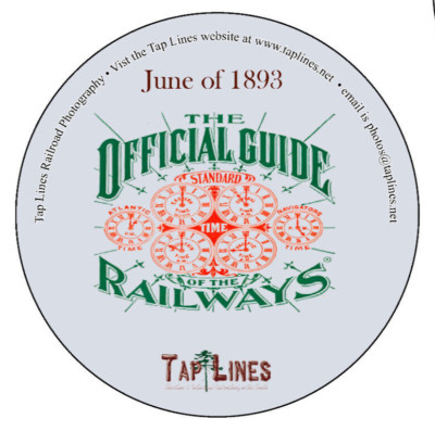 Juni 1893 Offizieller Eisenbahnführer gescannt auf Adobe PDF auf CD