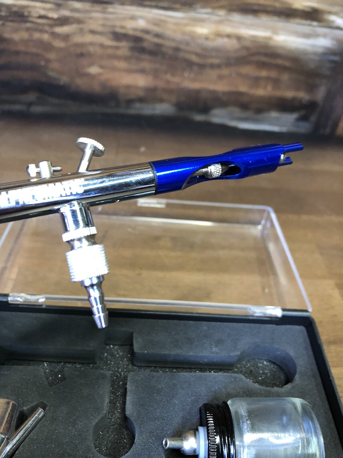 Central Pneumatic Deluxe Airbrush Kit in Case blueno hose eBay