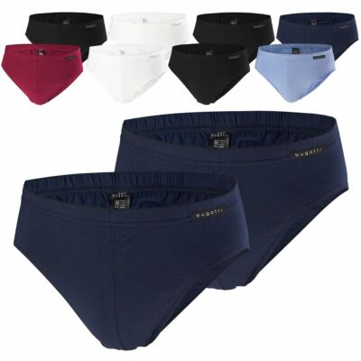 2 BUGATTI Herren Slips Sport Brief Unterhosen Unterwäsche bequem modern schlicht