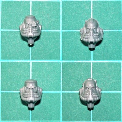 Space Marines Primaris Aggressors Bits/Parts - Bare Heads (4er Set)