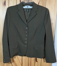 Calvin Klein Women's Wool Blend Fully Lined Blazer Green Size 16