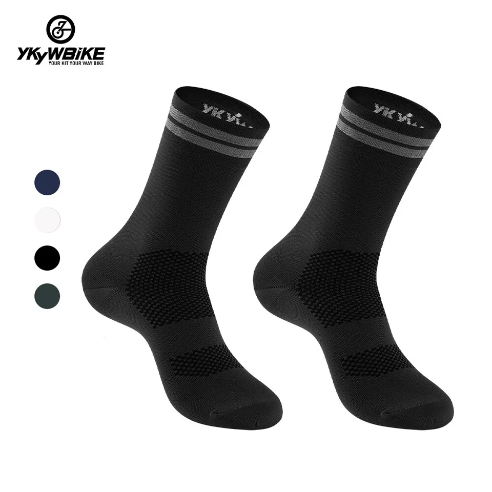 Men Cycling Socks Bike Socks Antimicrobial Reflective Socks Athletes Sport Socks - Image 4 of 4