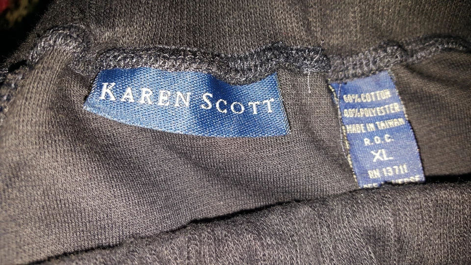 Karen Scott Pants Size XL Womens Blue NEW - Image 2 of 4