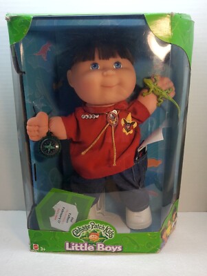 1999 Cabbage Patch Kids Little Boys jason boy scout blue Eyes!