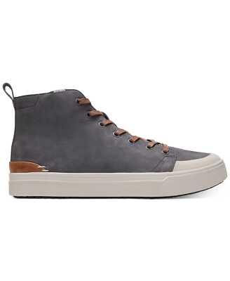 TOMS Men's Gunmetal Nubuck Trvl Lite High Top Sneakers Grey