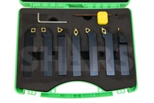 Shars 7PCS 3/4" Indexable Turning Threading Lathe Tool + Insert New M]