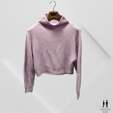 Wilfred ARITZIA Montpellier Merino Wool Waist Turtleneck Mauve M Knit Purple