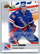 2019-20 Upper Deck CHL AUTO #99 Jacob Ingham B (ref 217948)