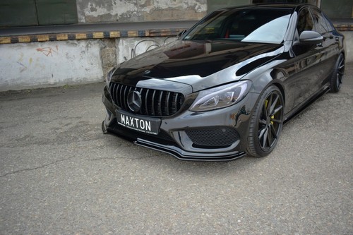 Divisor difusor delantero V1 diseño Maxton para Mercedes C43 Amg W205 berlina/estado - Imagen 2 de 7