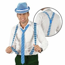 Oktoberfest Braces/Suspenders - Costume Accessory with Bavarian Motif