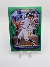 2021 Panini Prizm - Chipper Jones - Green Wave Prizm - #218