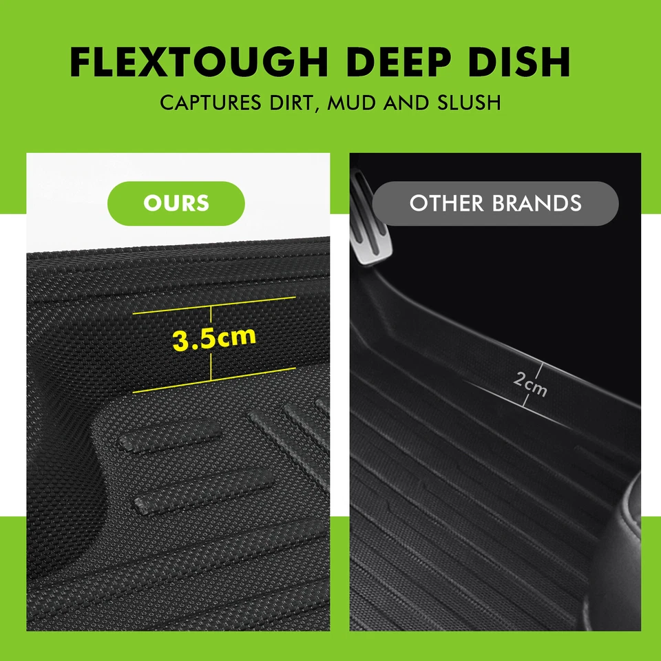 Juego completo de alfombras antideslizantes para todo tipo de clima para GMC Savana 1500 2500 3500 Foto 3 de 4