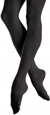 Bloch 171698 Girls Dance Endura Footed Tights Black Size Child Medium