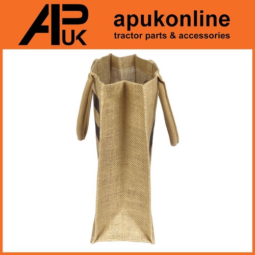 2x APUK Brand Logo Jute Carry Bag Natural Brown Logo Tote Gift with Handles - Picture 5 of 9