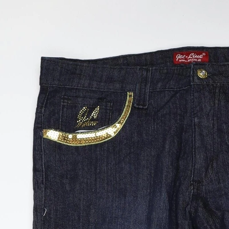 Jet Line gerade Damenjeans blau Baumwolle Größe 34 in L33 in normal - Bild 3 von 4