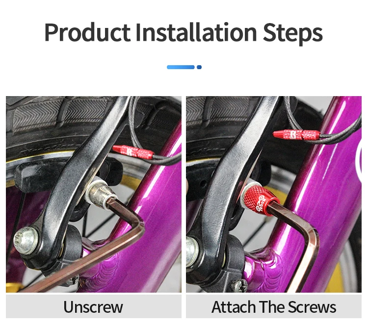 Bike Brake Pad Screw Brake Shoe Bolt MTB Road M6 Bike V Brake Bolt 4pcs