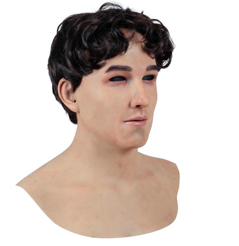 Young men realistic silicone mask handsome youth simulation mask high quality - 第 4/8 張圖片
