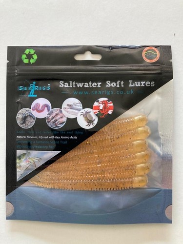 Grub Worm Fish Tail Soft Lures Jelly Lure Jig Drop Shot Fishing Tackle Bait x6 - Picture 12 of 20