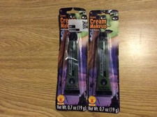 2 Tubes of Green Cream Stage Makeup Halloween Rubie's Costume .7 oz each