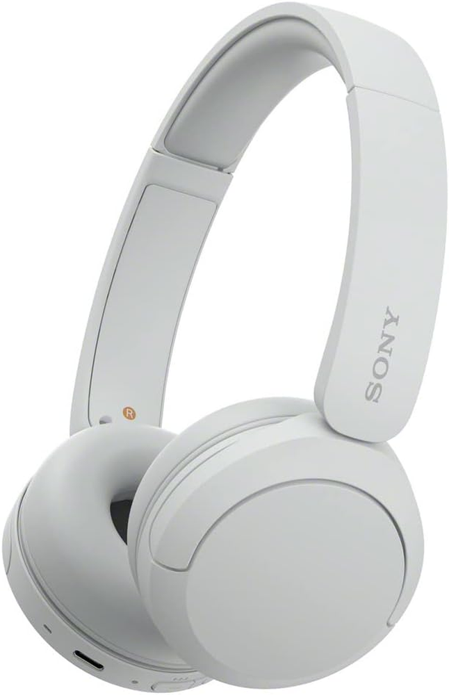 Sony WH-CH520 Wireless Headphones Bluetooth On-Ear Headset with Microphone White