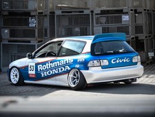 FOX Sportauspuff Edelstahl ESD 1x90mm für Honda Civic 5 EG2 EG3