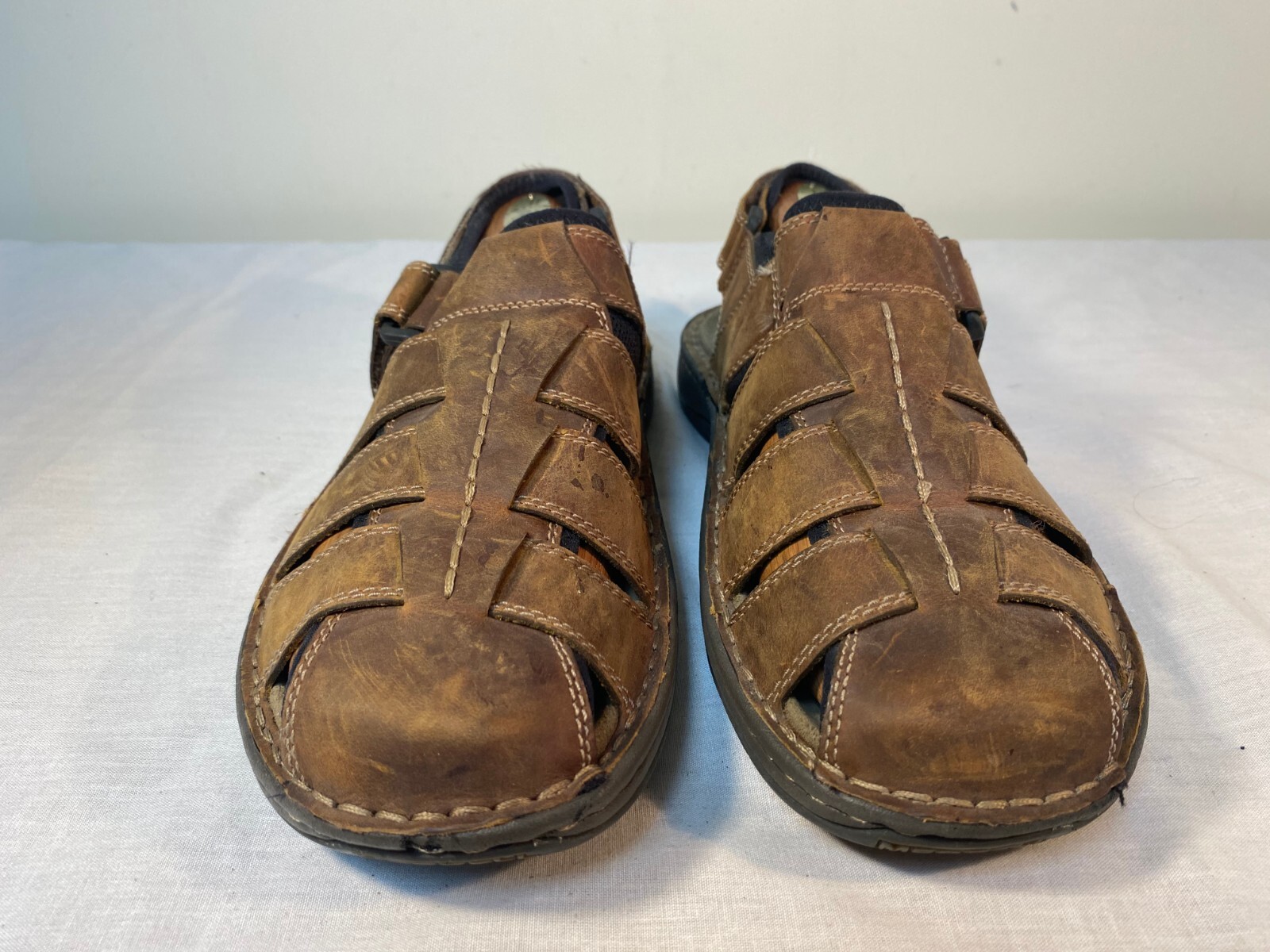 Merrell Montana Sandali Pescatore Uomo Pelle Marrone Punta Chiusa US 10