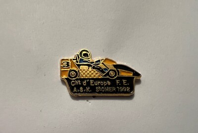 PIN'S REVERS PIN KARTING EUROPAMEISTERSCHAFT F.E. A.S.K. 1992 ST OMER