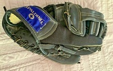 SPALDING BASEBALL GLOVE BLACK TOP GRAIN LEATHER DWIGHT GOODEN RARE VINTAGE