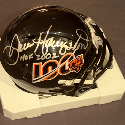 DAN HAMPTON Signed BEARS 100th Anniversary Mini-helmet Beckett