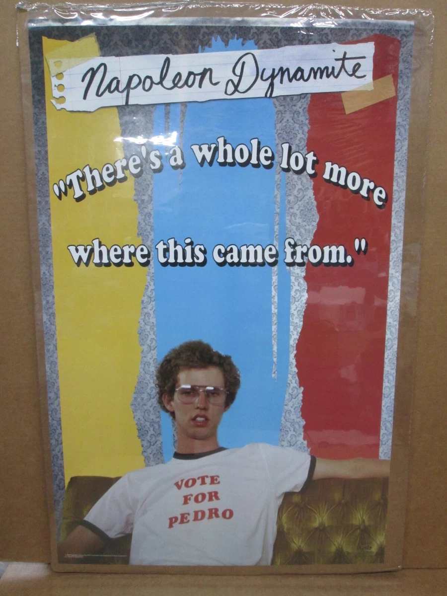 Fonhark – Tazza Da Caffè Napoleon Dynamite 'Vote For Pedro', 325 Ml, Ceramica, Stampata Su Entrambi I Lati, Bianca