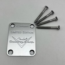 Limited Idition Chrome Guitar Neck Plate for Fender Stratocaster Telecaster