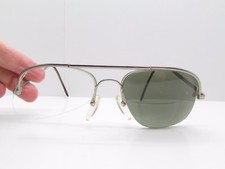 LOGO PARIS 025 5121 054 HALF RIM AVIATOR EYEGLASSES FRAMES 55-17-140 TV3 53976