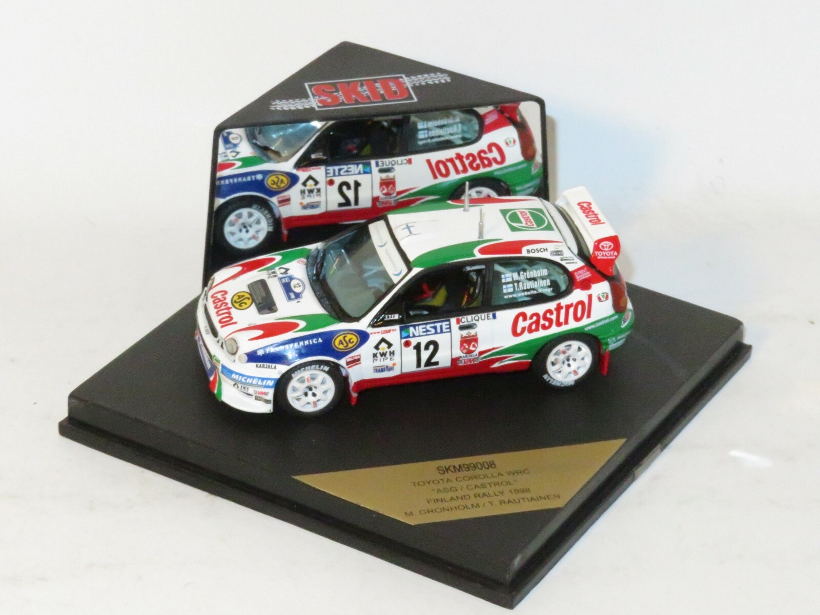 1/43 Toyota Corolla WRC ASG - Castrol  Neste Rally Finland 1998 #12 M.Gronholm