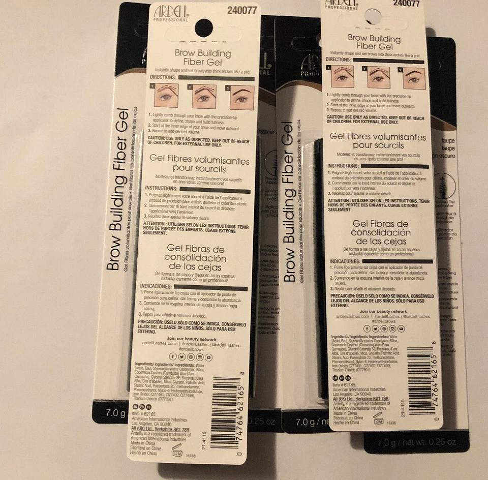 3 Wardell - Brow Building Fiber Gel - TAUPE Marrón Oscuro Lots Trio 3 - Image 4 of 4