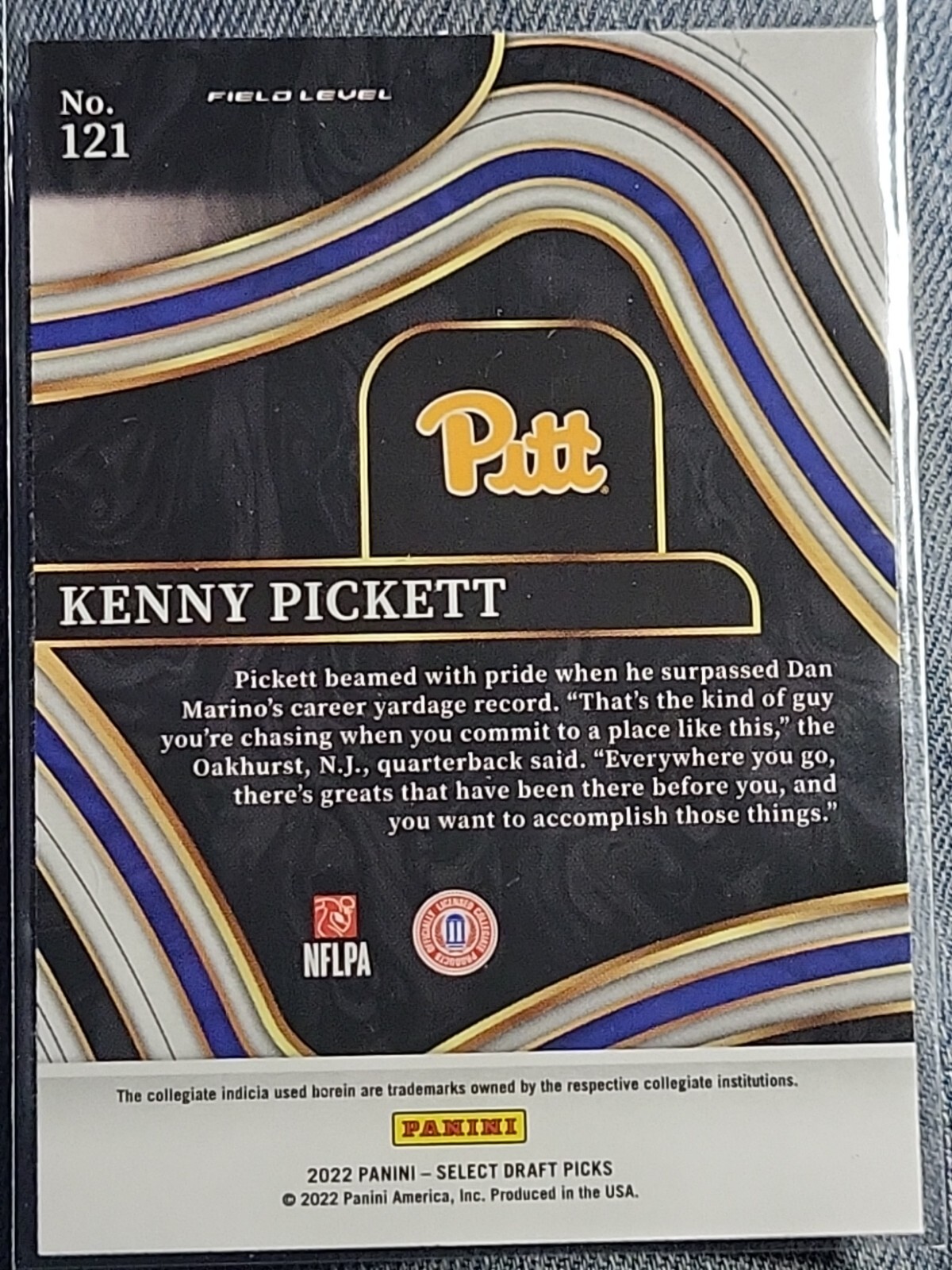 2022 Select Draft Picks Field Level 121 Kenny Pickett ROOKIE CARD RC eBay