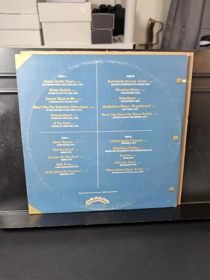 Jefferson Airplane Flight Log 1977 Original Vinyl Lp Grunt Records CYL2-1255 Foto 2 de 4