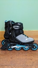 Rollerblade Zetrablade Elite W Inline Skate Black/Powder Blue, Size 9 Women