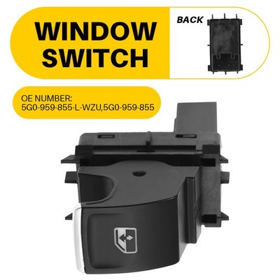 Master Power Switch Window Passenger RH for 2020-2021 VW Atlas Atlas Cross Sport