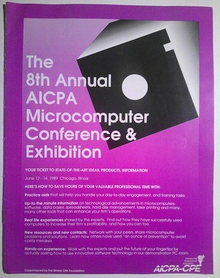 8th Annual AICPA Microcomputer Konferenz & Exhibition - Programm - Chicago, 1989