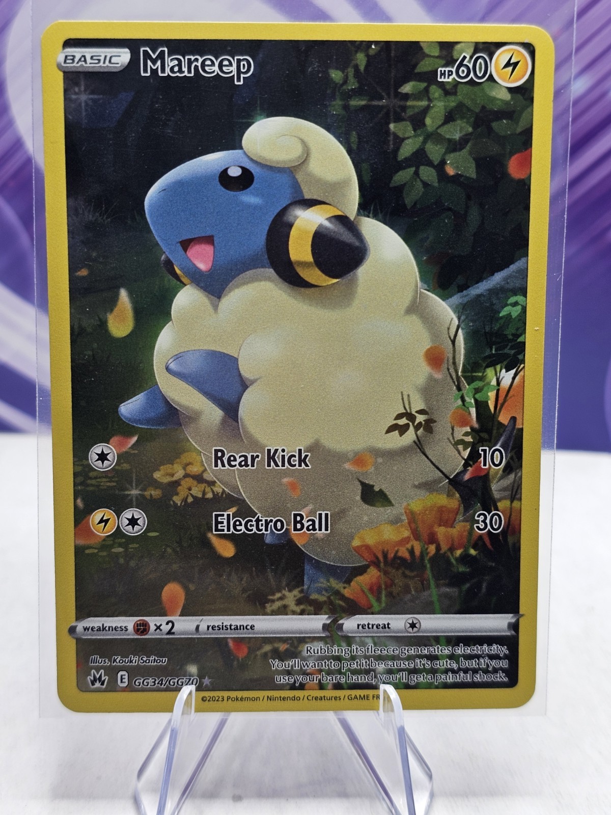 Pokemon Card - Mareep GG34/GG70 Crown Zenith: Galarian Gallery Ultra Rare 