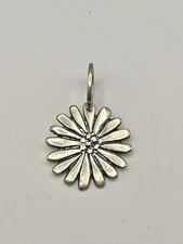 SILPADA Classic 925 Silver Daisy 1.25" Flower Pendant Signed Logo