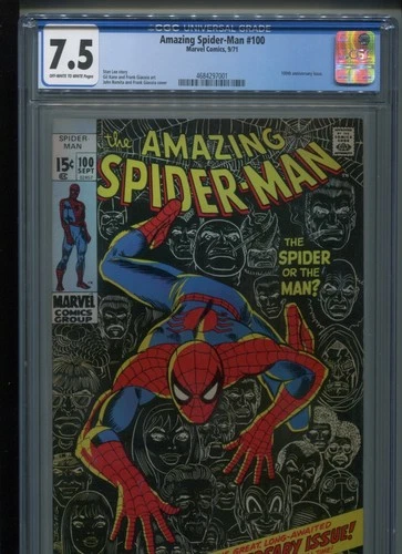 Amazing Spider-Man #100 (1971) CGC 7.5 [OFF-WHITE/WHITE] Stan LEE Gil KANE