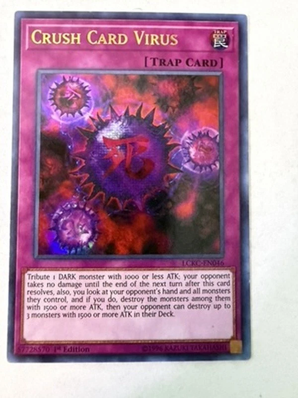 Crush Card Virus Yu-Gi-Oh! TCG Ultra Rare Individual Collectible