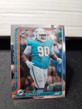 2025 Topps Chrome Football Kenneth Grant #362 Base Dolphins RC
