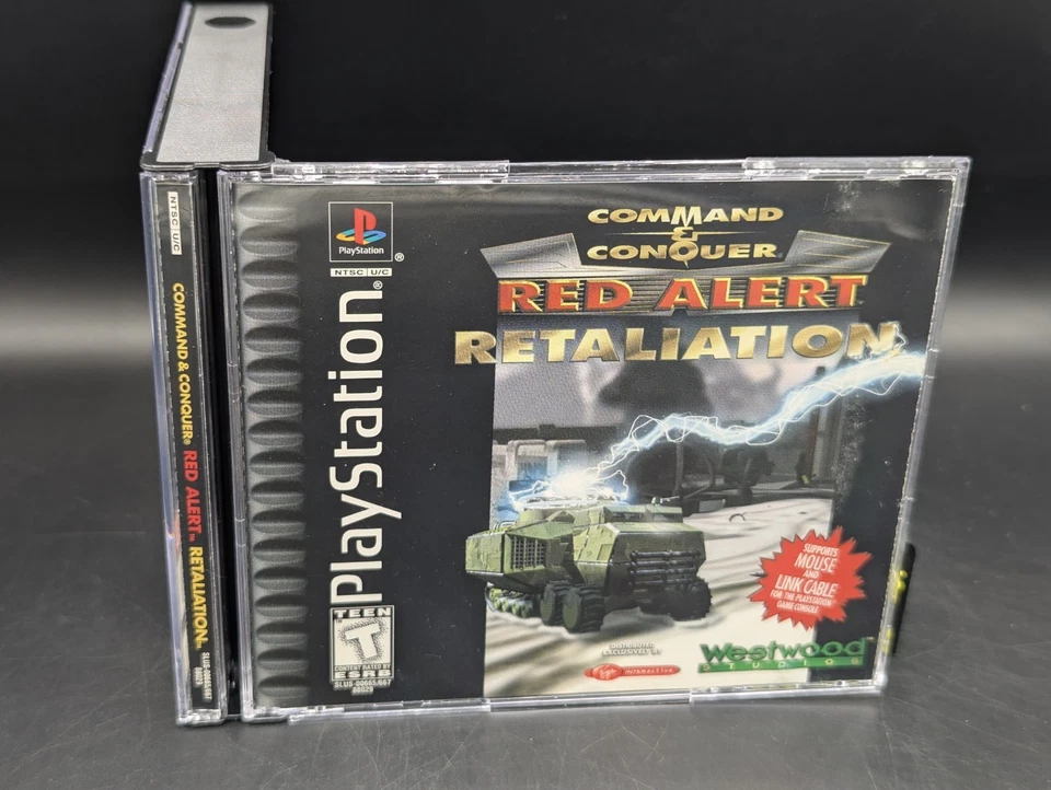 Command & Conquer Red Alert Retaliation ( PlayStation 1 PS1 ) VG Discs - CIB - Image 2 of 4