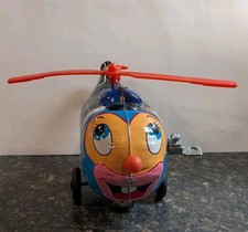 Vintage MIKUNI Trade Mark Japan Litho Windup Police Department Helicopter Works