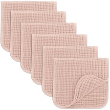 Muslin Burp Cloths ", -, 6-Layer, Ultra Absorbent 100 Cotton