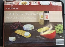 Crofton Slate Serving Board 16x 12 Includes Chalk